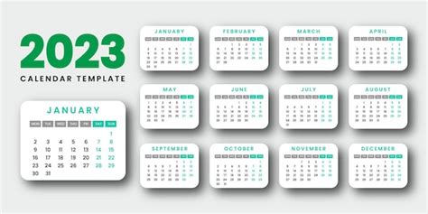 Premium Vector | 2023 desktop monthly calendar template design. modern ...