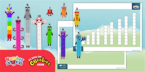 👉 Numberblocks: 1-10 Scene Cut-Out Activity