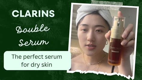 Clarins Best Selling Double Serum review + Bare Skin Test - YouTube