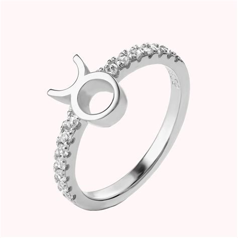 Personalized Birthstone Taurus Zodiac Ring - CALLIE