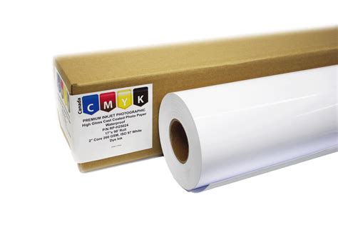 Premium Photo Glossy Cast Coated Inkjet Paper 24″ Roll 260 GSM High Gloss – Refillink