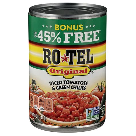 Rotel Original Diced Tomatoes & Green Chilies - Shop Vegetables at H-E-B