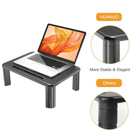 Buy HUANUO Monitor Stand, 3 Height Adjustable Monitor Stand, Monitor ...