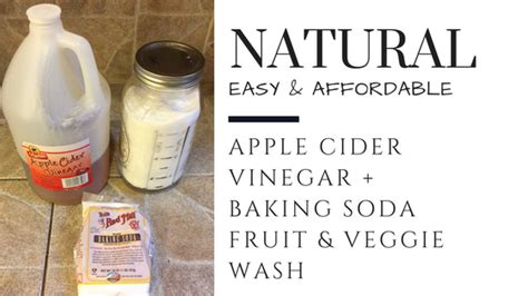 Natural & Affordable DIY Vinegar + Baking Soda Fruit & Vegetable Wash ...