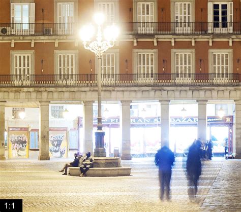 Plaza Mayor (night view) - PANORAMASTREETLINE