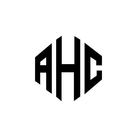 AHC letter logo design with polygon shape. AHC polygon and cube shape logo design. AHC hexagon ...