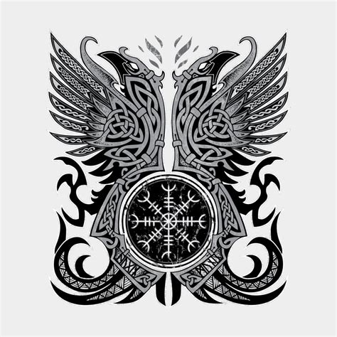 Huginn & Muninn, Odin's Ravens by Celtic Hammer Club #Tattoosonneck ...