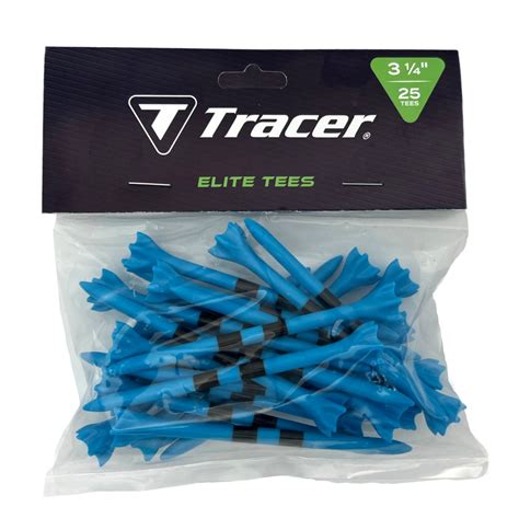 Tracer Plastic Elite Tees 3 1/4" - Bagged – Tracer Golf Accessories