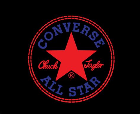 Converse All Star Brand Logo Shoes Symbol Design Vector Illustration ...