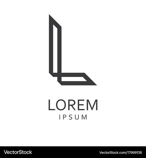 L letter logo icon Royalty Free Vector Image - VectorStock