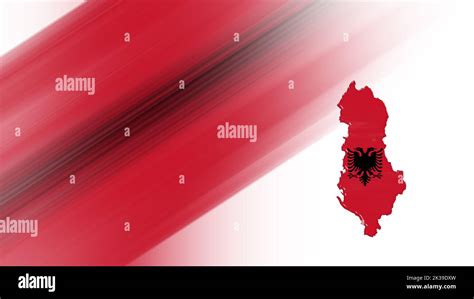 Map of Albania, flag map, National colors background Stock Photo - Alamy