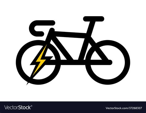 Electric bike symbol Royalty Free Vector Image