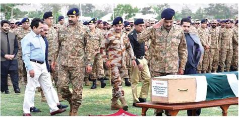 Funeral prayers of Pak Army martyrs offered