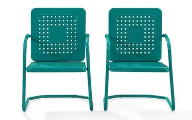 Lara Turquoise Outdoor Dining Chairs (Set of 2) | Bob's Discount ...