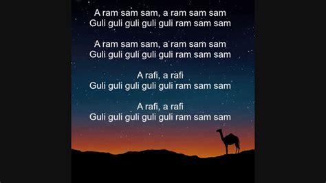 A Ram Sam Sam Versuri