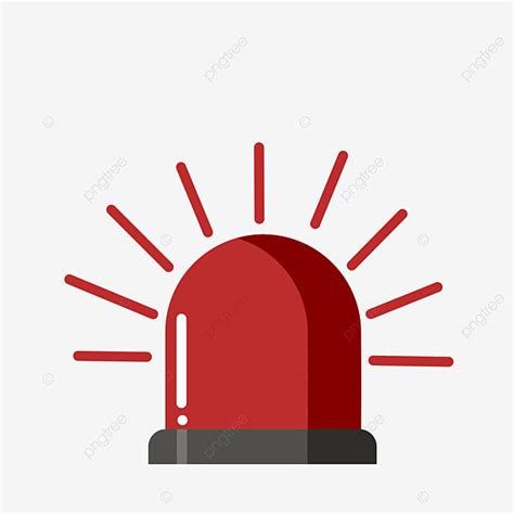 Warning Light Clipart Transparent PNG Hd, Vector Red Warning Light ...