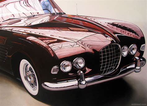 25 Extraordinary Hyper Realistic Car Paintings by Cheryl Kelley