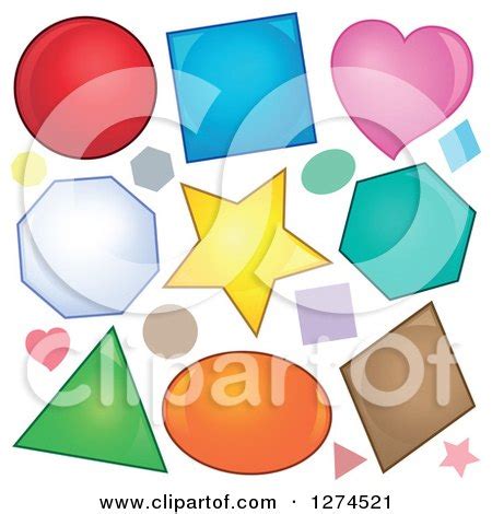 Clipart of Colorful Shapes - Royalty Free Vector Illustration by ...