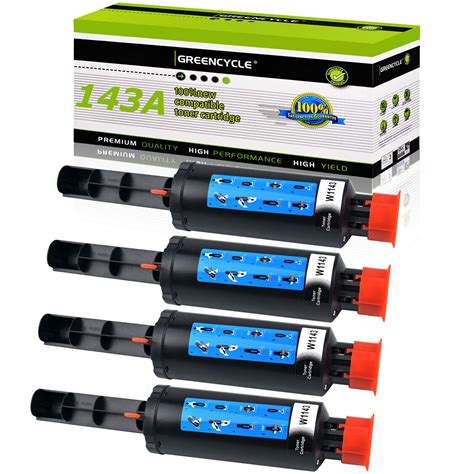 Used GREENCYCLE 4PK W1143A Toner Cartridge for HP 143A Neverstop Laser MFP 1201 1202w - UBB.threads