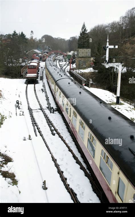 Goathland Station in winter Stock Photo: 3895312 - Alamy