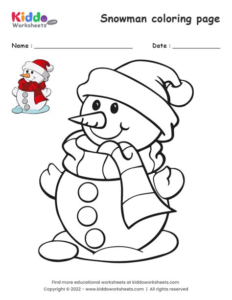 Coloring Pages Snowman