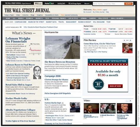 WSJ to revamp online presence, embrace the social | Ars Technica