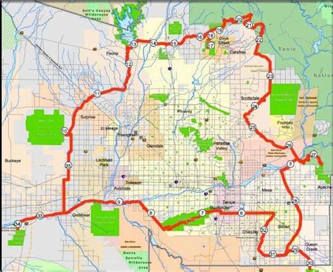 a map showing the location of many different roads in the area, and ...