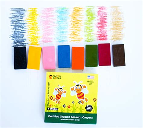 Organic Beeswax Crayons with FDA approved Colors, Made in USA | Organic ...