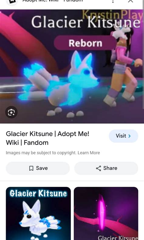 Adopt me Glacier Kitsune, Video Gaming, Gaming Accessories, In-Game ...