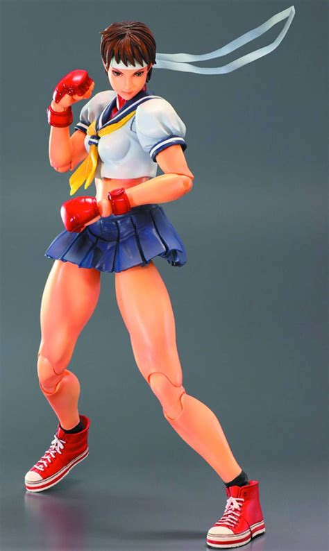 Play Arts Kai Street Fighter Sakura. | Super street fighter, Play arts ...