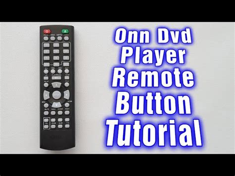 Onn DVD Player Remote Button Tutorial, 58% OFF