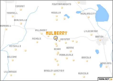 Mulberry (United States - USA) map - nona.net