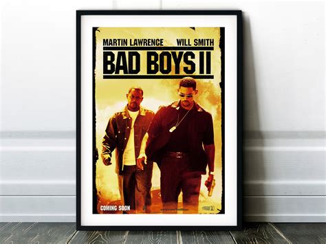 Bad Boys 2 Movie Poster Classic 00's Vintage Wall Film | Etsy