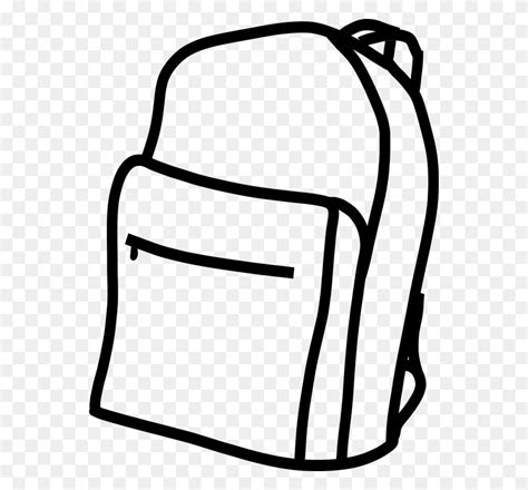 Backpack Outline Clip Art