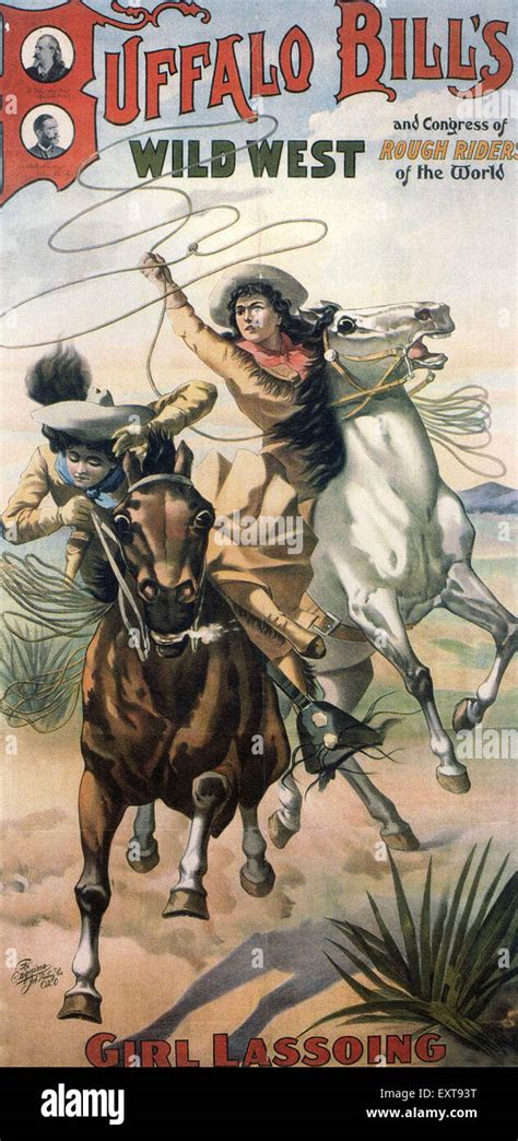 1890s USA Buffalo Bill's Wild West Show Poster Stock Photo - Alamy