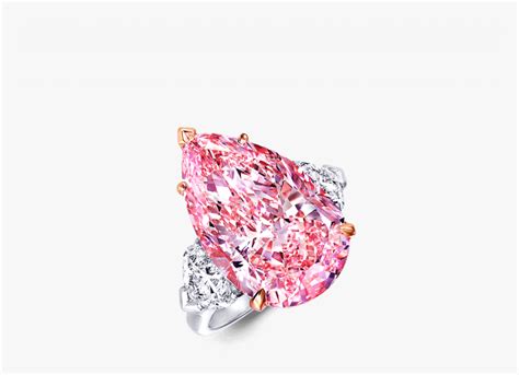 A Graff Ring Featuring A Fancy Vivid Pink Internally - Graff Lesotho ...