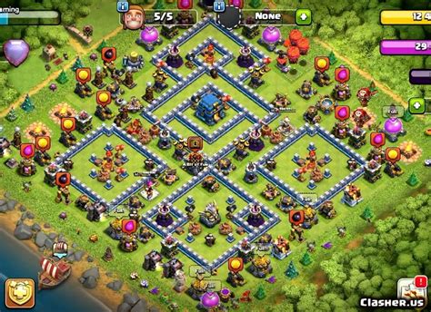 Copy Base [Town Hall 12] TH12 War Trophy Base v196 [With Link] [10-2019 ...