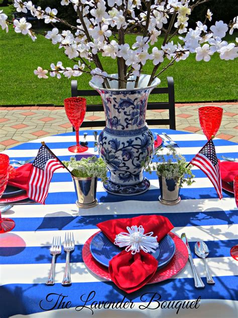 The Lavender Bouquet: BEAUTIFUL MEMORIAL DAY TABLESCAPE FOR THE COST ...