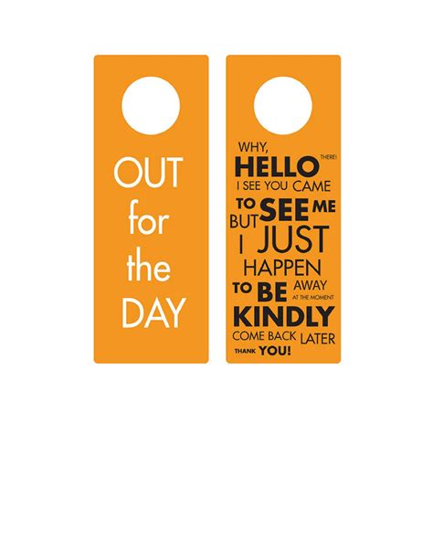 Door Hanger Flyers Template Free