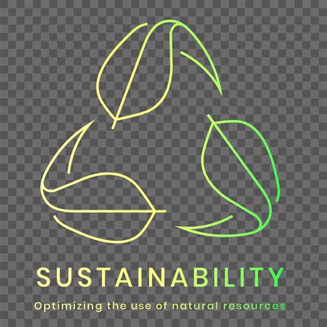 Sustainability environmental logo png with text | Free PNG Sticker - rawpixel