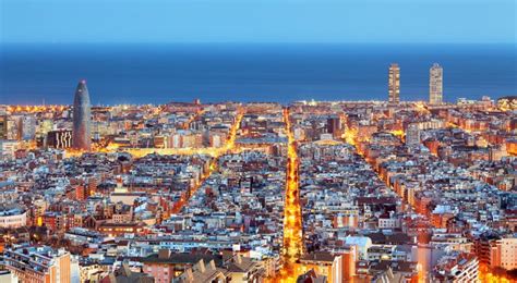 Barcelona skyline stock photo. Image of harbor, culture - 21726172