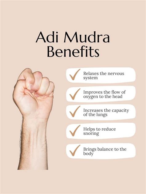 Adi Mudra Benefits | Mudras, Yoga facts, Good morning inspirational quotes