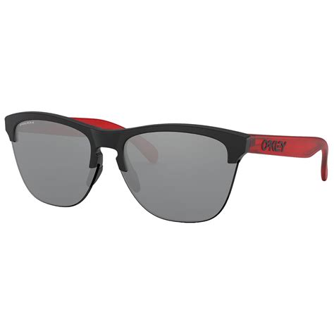 Oakley Frogskins Lite Matte Black Transparent Red w/PRIZM Black Lenses ...