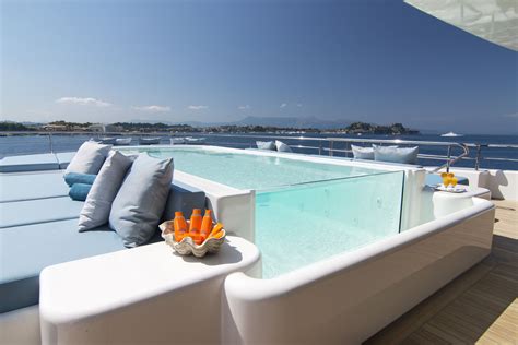 O'Ptasia - pool on mega yacht — Yacht Charter & Superyacht News