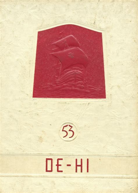 1953 yearbook from Deshler High School from Deshler, Ohio