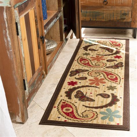 Ottomanson Sara's Kitchen Paisley Runner Rug, 20" X 59", Beige - Walmart.com