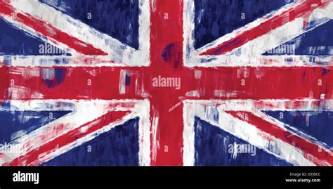 British flag painting Stock Vector Images - Alamy