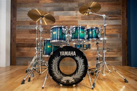 YAMAHA RECORDING CUSTOM (9000) 20TH ANNIVERSARY 5 PIECE DRUM KIT, BLUE ...