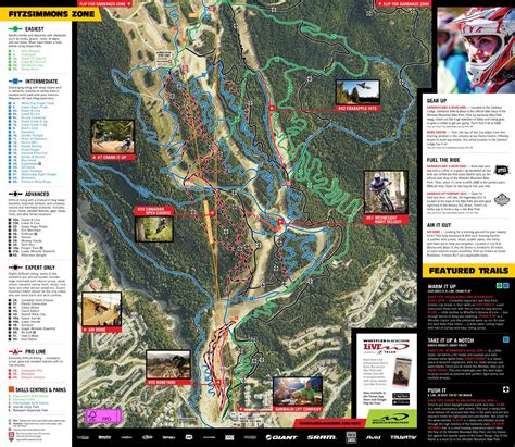 Whistler Mountain Bike Park - Whistler, BC, Canada - Whistler Mountain Bike Park Trail Map ...