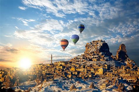 HD wallpaper: Cappadocia, Hot Air Balloons, turkey | Wallpaper Flare